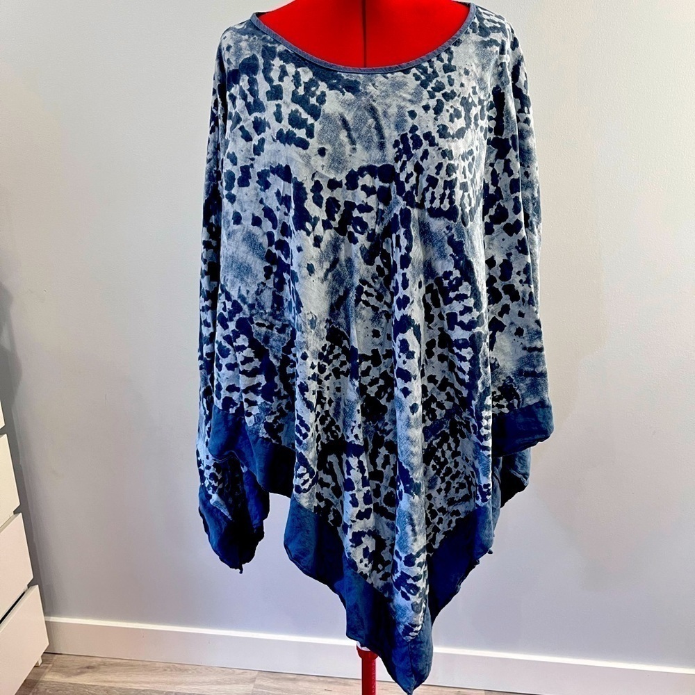 Elena Baldi Made in Italy 100% Linen Poncho
